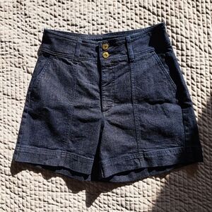 INC Modern Chic High Rise Dark Blue Shorts Size 4